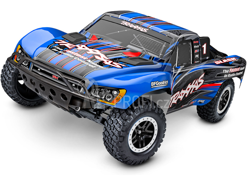 RC auto Traxxas Slash 1:10 2BL RTR, modrá