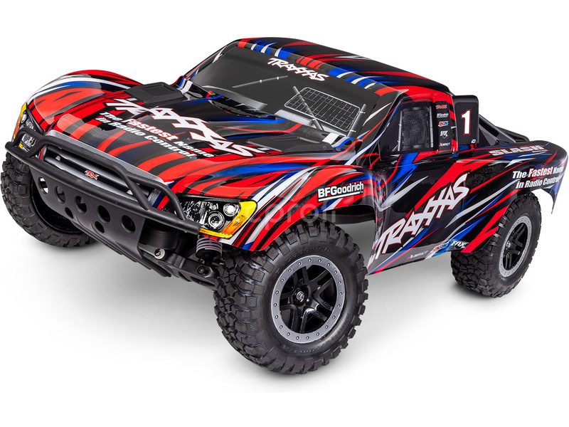 RC auto Traxxas Slash 1:10 BL-2s HD RTR, červená