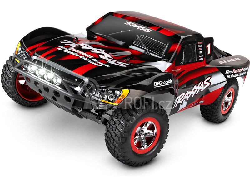 RC auto Traxxas Slash 1:10 RTR s LED osvětlením, modrá