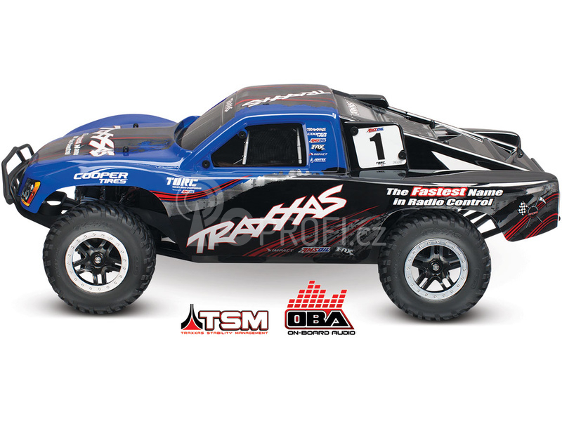 RC auto Traxxas Slash 1:10 VXL 4WD OBA TQi, modrá