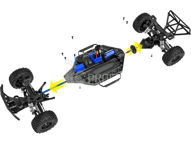 RC auto Traxxas Slash 1:10 VXL 4WD RTR, oranžová