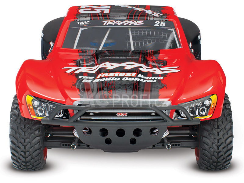 RC auto Traxxas Slash 1:10 VXL 4WD TQi, Fox, černobílá