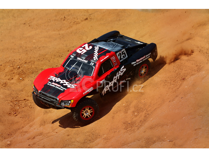 RC auto Traxxas Slash 1:10 VXL 4WD TQi, Fox, černobílá