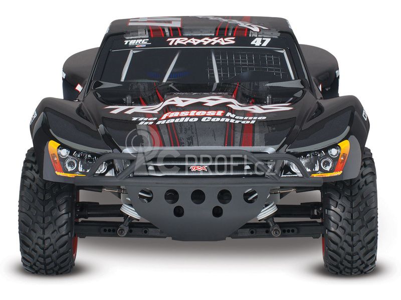 RC auto Traxxas Slash 1:10 VXL 4WD TQi, Fox, černobílá