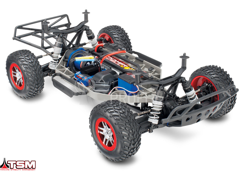 RC auto Traxxas Slash 1:10 VXL 4WD TQi, Fox, černobílá