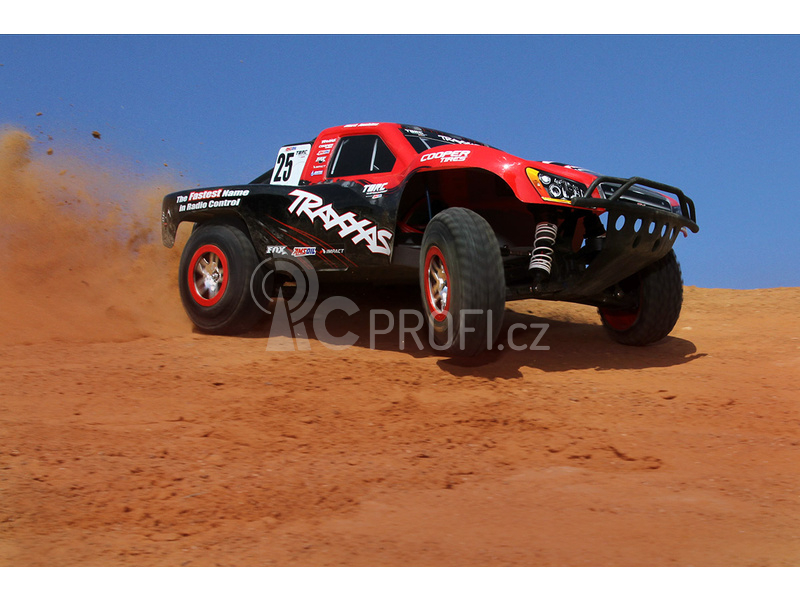 RC auto Traxxas Slash 1:10 VXL 4WD TQi, Fox, černobílá