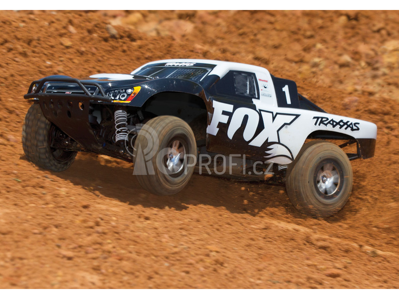 RC auto Traxxas Slash 1:10 VXL 4WD TQi, Fox, černobílá