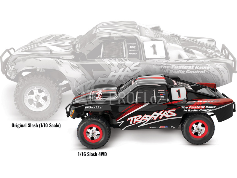 RC auto Traxxas Slash 1:16 RTR, červená