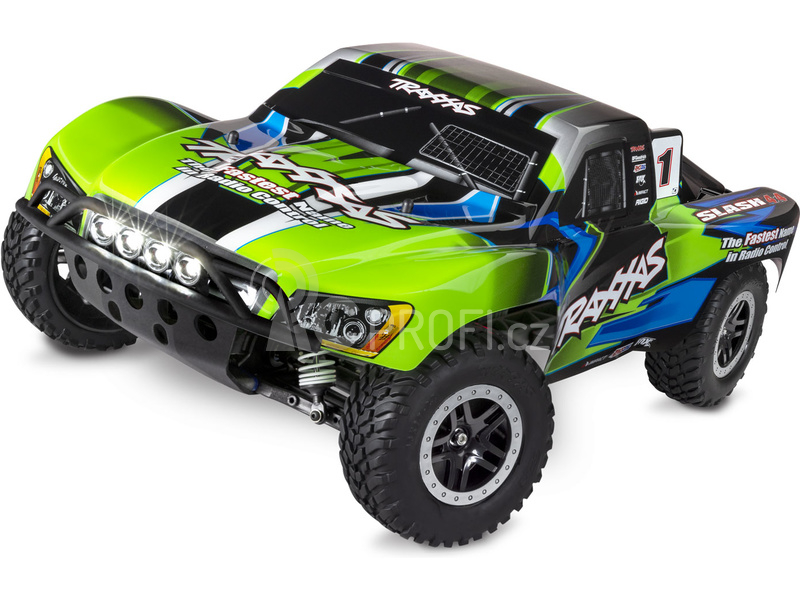 RC auto Traxxas Slash 4WD 1:10 RTR s LED osvětlením, oranžová