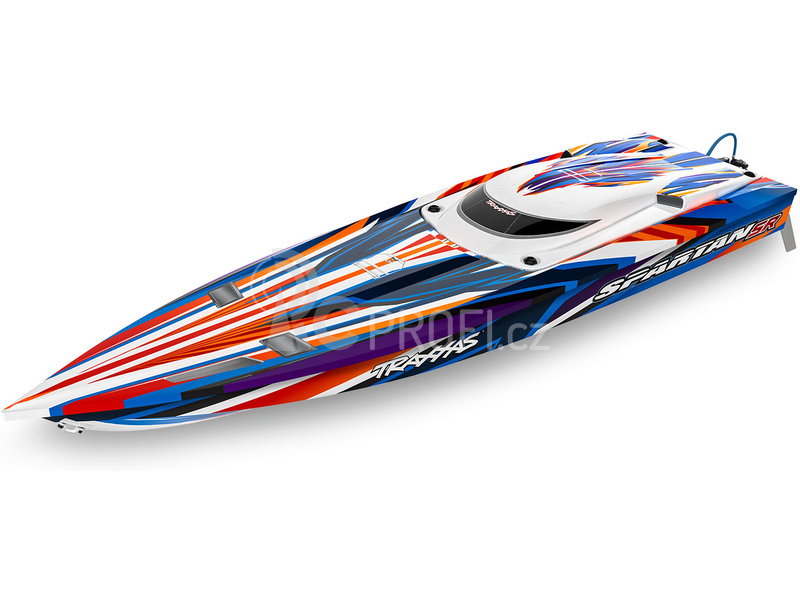 RC loď Traxxas Spartan SR, oranžová