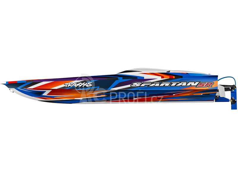 RC loď Traxxas Spartan SR, oranžová
