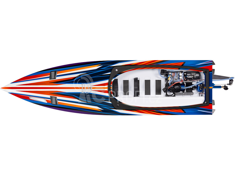 RC loď Traxxas Spartan SR, oranžová