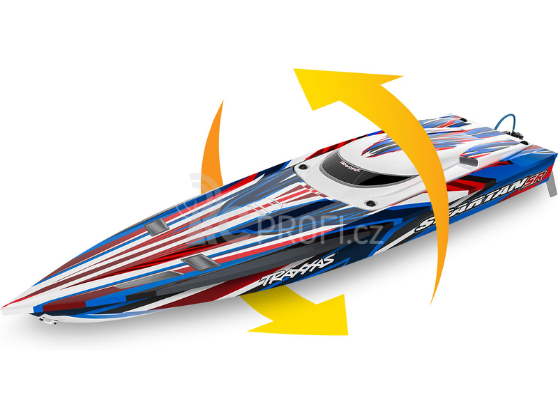 RC loď Traxxas Spartan SR, oranžová