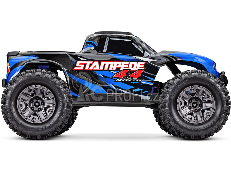 RC auto Traxxas Stampede 1:10 2BL 4WD RTR, modrá