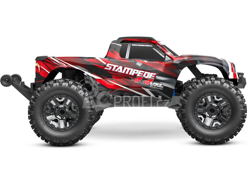 RC auto Traxxas Stampede 1:10 4x4 VXL RTR, červená