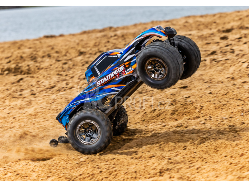 RC auto Traxxas Stampede 1:10 4x4 VXL RTR, modrá