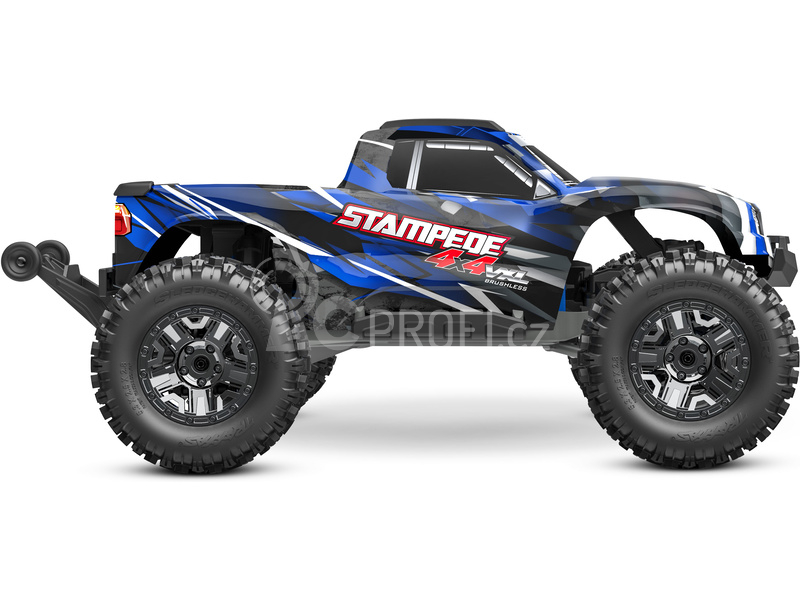 RC auto Traxxas Stampede 1:10 4x4 VXL RTR, modrá