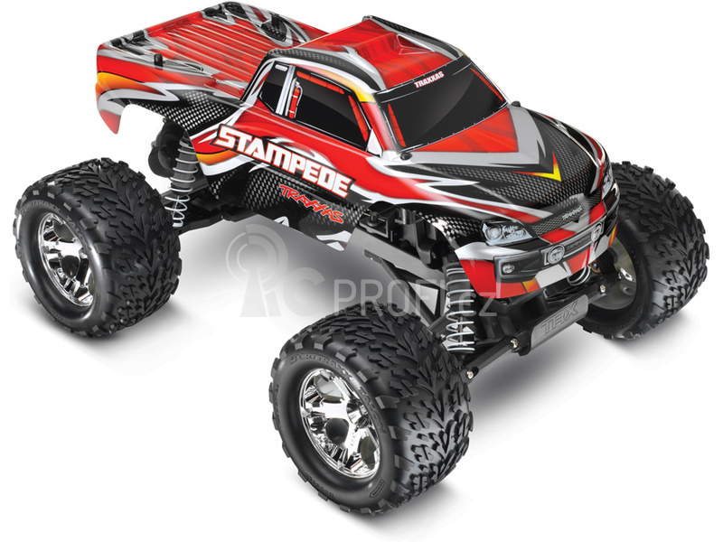 RC auto Traxxas Stampede 1:10 RTR, červenočerná