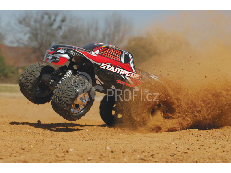 RC auto Traxxas Stampede 1:10 RTR, červenočerná