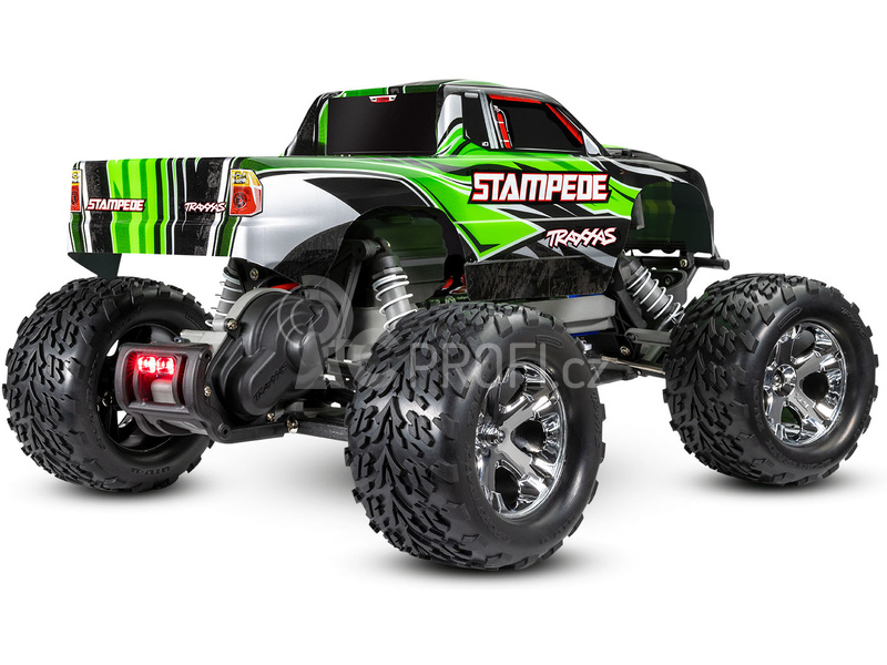 RC auto Traxxas Stampede 1:10 RTR s LED osvětlením, červená