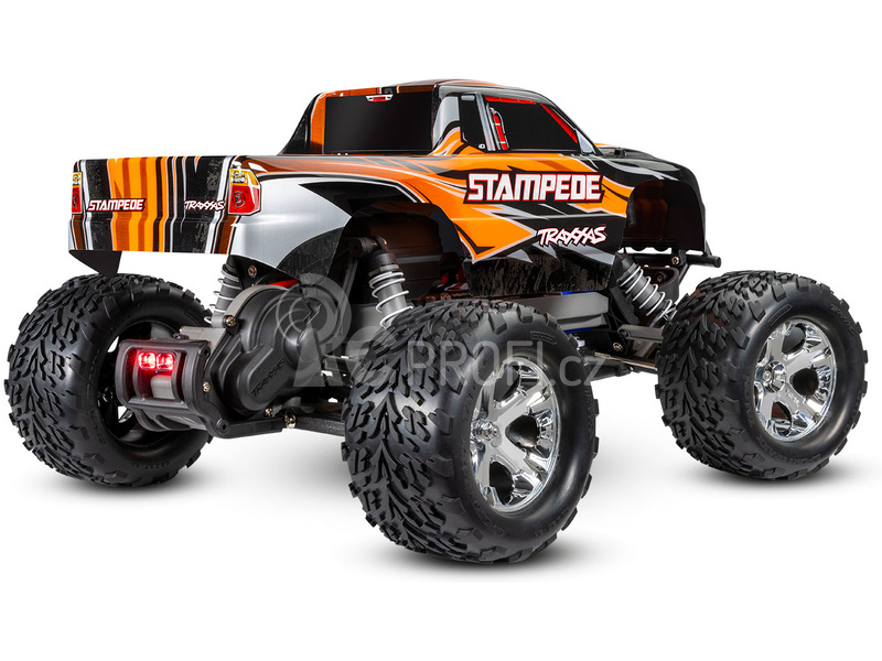 RC auto Traxxas Stampede 1:10 RTR s LED osvětlením, červená