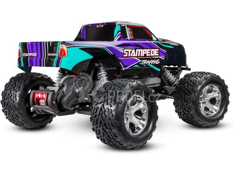 RC auto Traxxas Stampede 1:10 RTR s LED osvětlením, červená