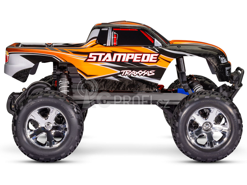 RC auto Traxxas Stampede 1:10 RTR s LED osvětlením, červená