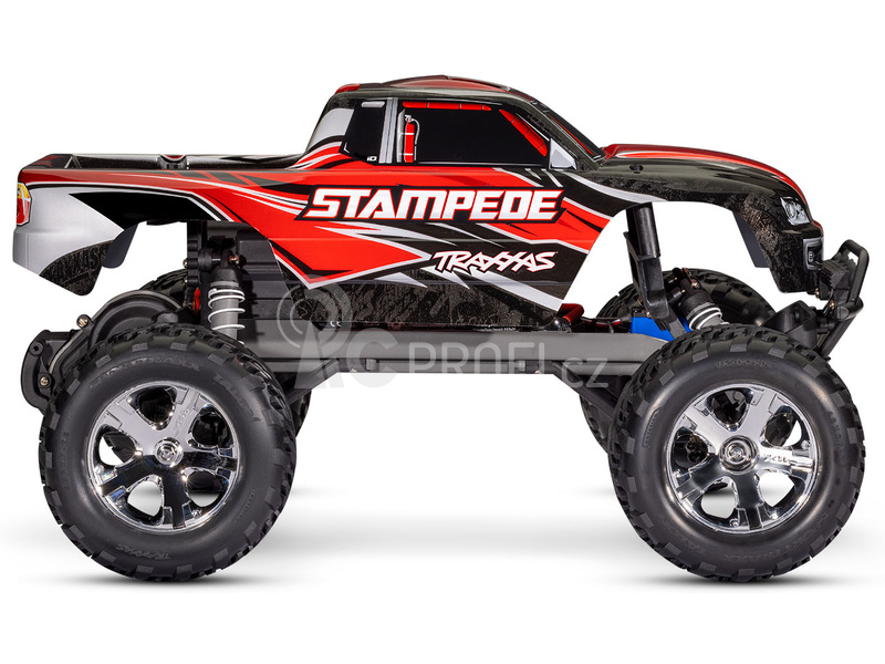 RC auto Traxxas Stampede 1:10 RTR s LED osvětlením, červená