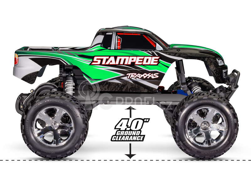 RC auto Traxxas Stampede 1:10 RTR s LED osvětlením, červená