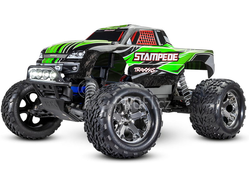 RC auto Traxxas Stampede 1:10 RTR s LED osvětlením, červená