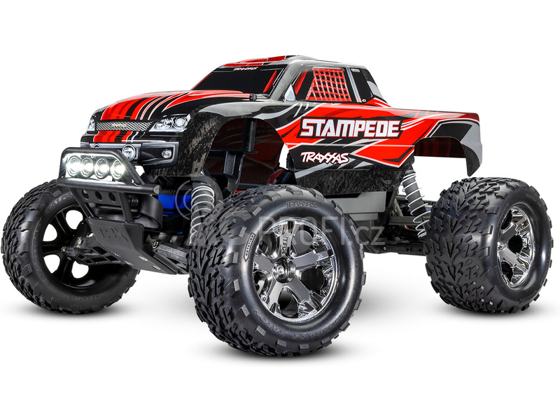 RC auto Traxxas Stampede 1:10 RTR s LED osvětlením, fialová