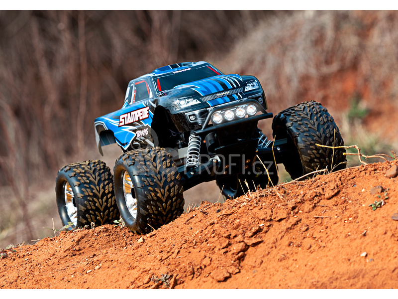 RC auto Traxxas Stampede 1:10 RTR s LED osvětlením, fialová