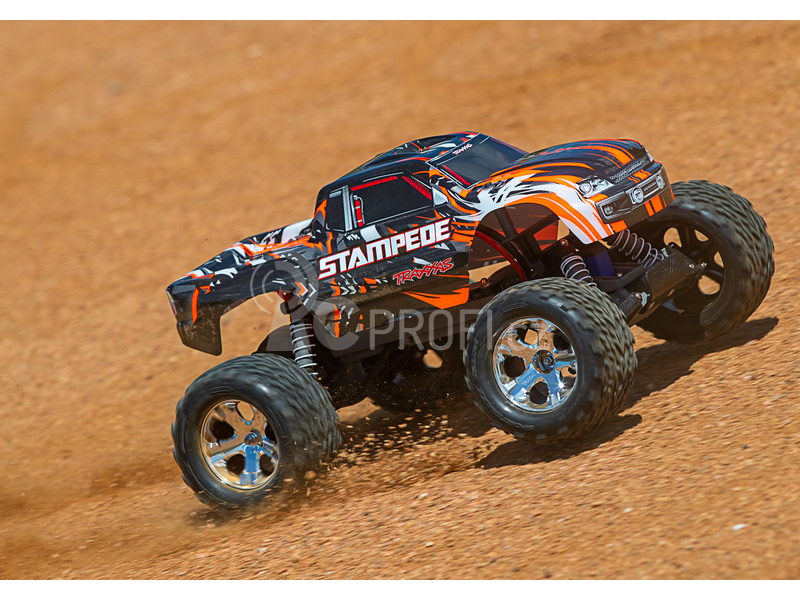 RC auto Traxxas Stampede 1:10 RTR, oranžová