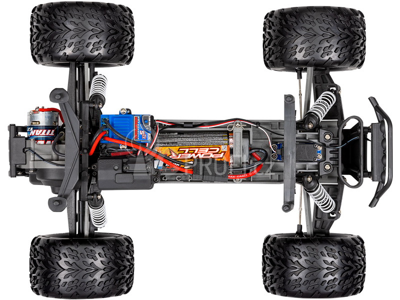 RC auto Traxxas Stampede 1:10 RTR s LED osvětlením, oranžová