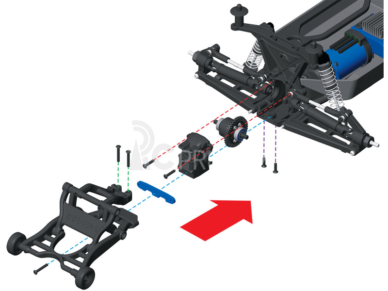 RC auto Traxxas Stampede 1:10 VXL 4WD TQi, černá