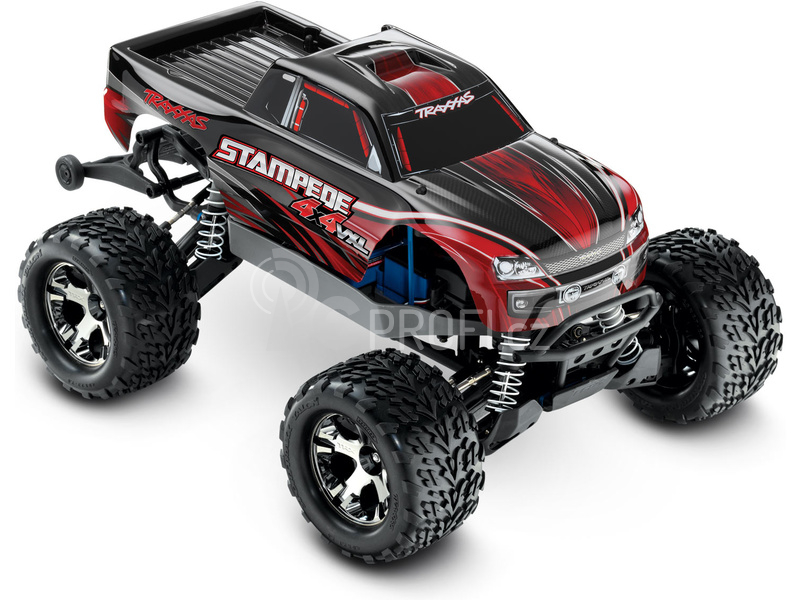 RC auto Traxxas Stampede 1:10 VXL 4WD TQi, červená