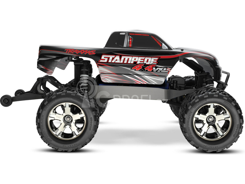 RC auto Traxxas Stampede 1:10 VXL 4WD TQi, červená