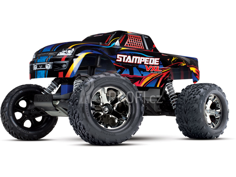 RC auto Traxxas Stampede 1:10 VXL TQi, červená