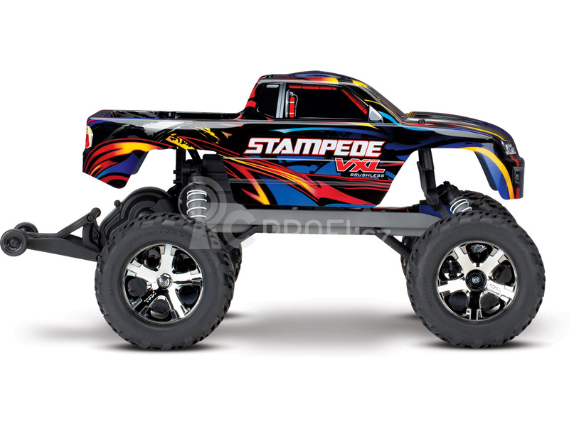 RC auto Traxxas Stampede 1:10 VXL TQi, červená