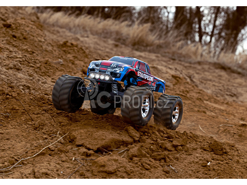 RC auto Traxxas Stampede 4WD 1:10 RTR s LED osvětlením, červená