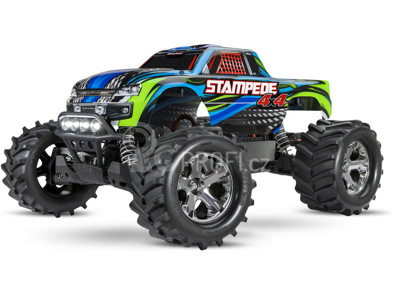 RC auto Traxxas Stampede 4WD 1:10 RTR s LED osvětlením, červená