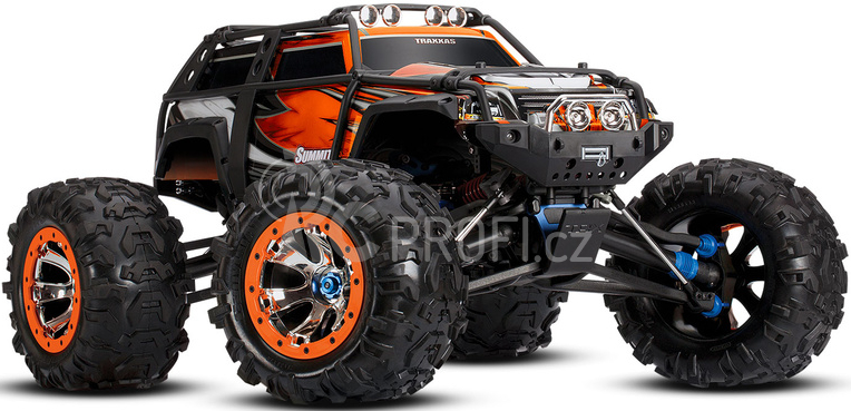 RC auto Traxxas Summit 1:8 TQi, oranžová