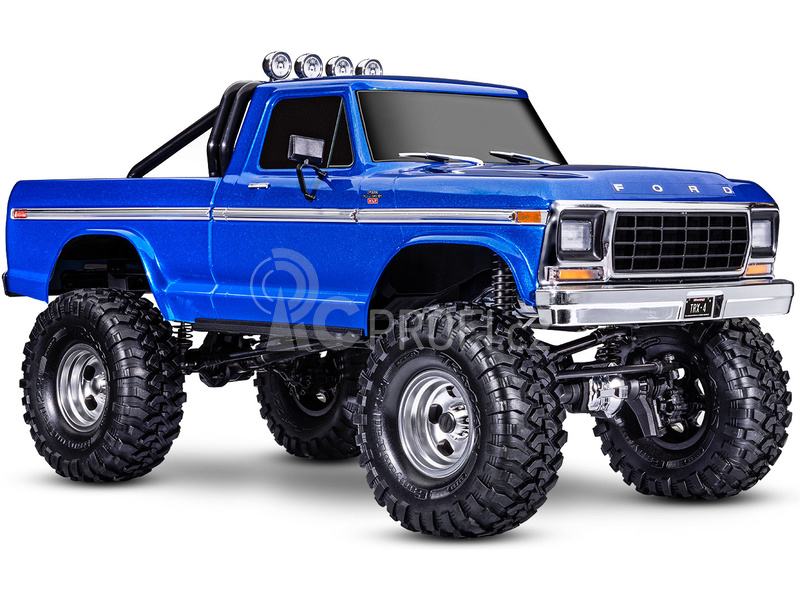 RC auto Traxxas TRX-4 Ford F-150 Ranger XLT TQi 1:10 RTR, modrá metalíza