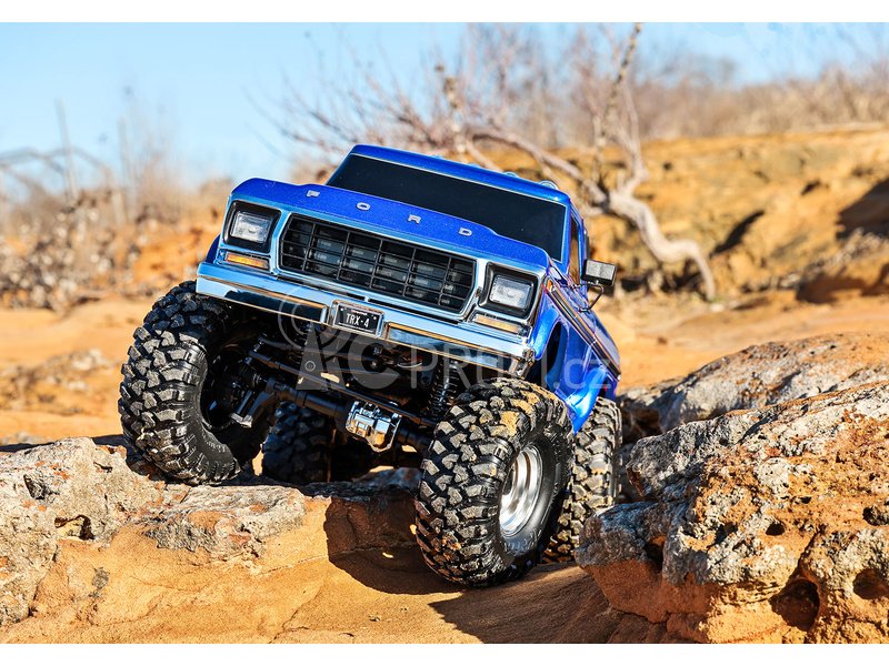 RC auto Traxxas TRX-4 Ford F-150 Ranger XLT TQi 1:10 RTR, modrá metalíza