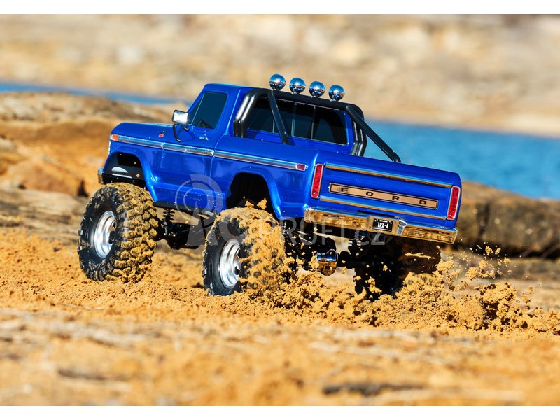 RC auto Traxxas TRX-4 Ford F-150 Ranger XLT TQi 1:10 RTR, modrá metalíza