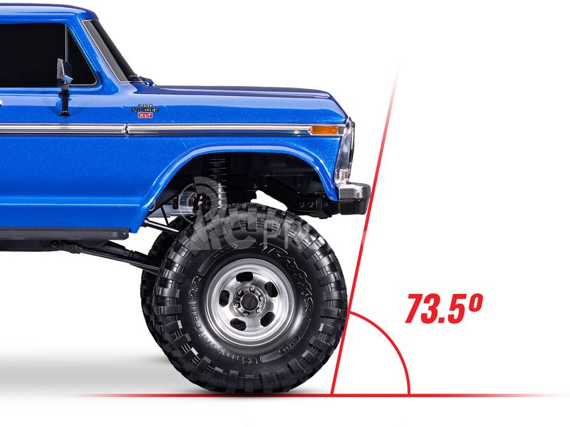 RC auto Traxxas TRX-4 Ford F-150 Ranger XLT TQi 1:10 RTR, modrá metalíza