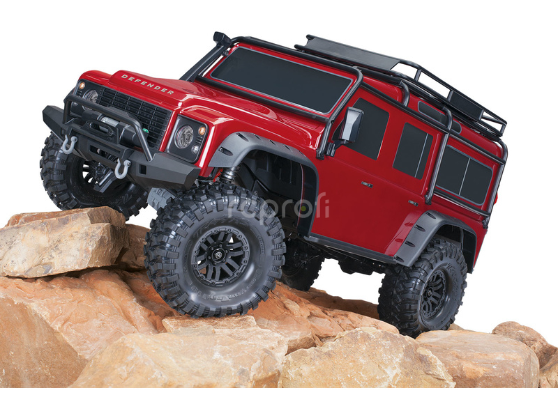 RC auto Traxxas TRX-4 Land Rover Defender 1:10 RTR, stříbrná