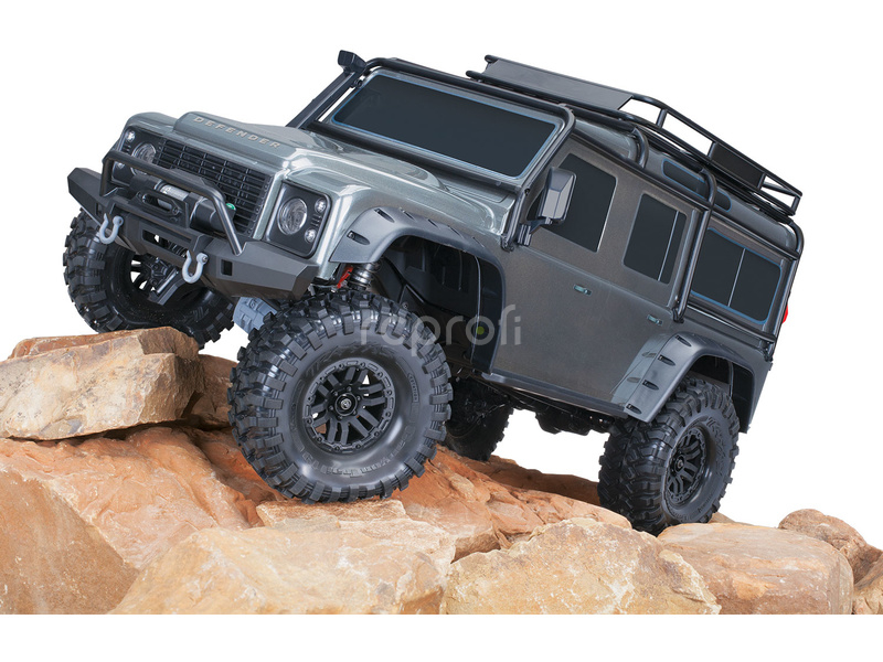 RC auto Traxxas TRX-4 Land Rover Defender 1:10 RTR, stříbrná