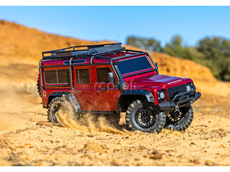 RC auto Traxxas TRX-4 Land Rover Defender 1:10 RTR, stříbrná