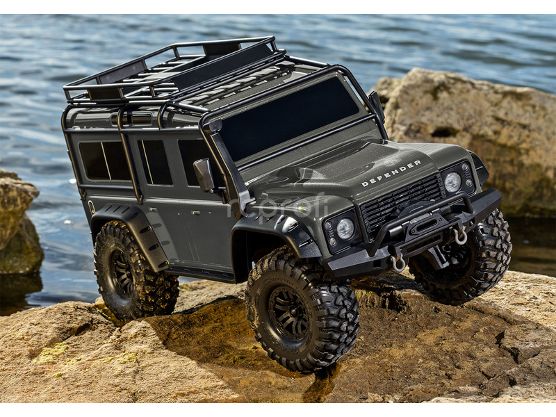 RC auto Traxxas TRX-4 Land Rover Defender 1:10 RTR, stříbrná